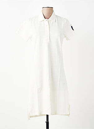 Rochie midi mâneci scurte mâneci scurte bej ET D'EMIE femeie