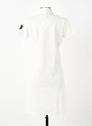 Rochie midi mâneci scurte mâneci scurte bej ET D'EMIE femeie
