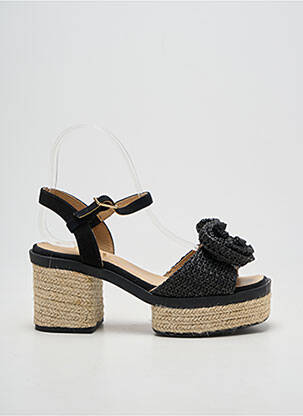 Espadrile închidere cu buclă(e) toc de 7 la 9 cm negru GAIMO femeie