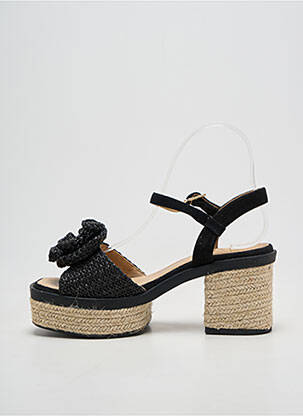 Espadrile închidere cu buclă(e) toc de 7 la 9 cm negru GAIMO femeie