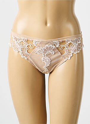 Tanga tulle transparent culoare piersică LISE CHARMEL femeie