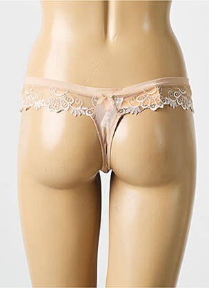 Tanga tulle transparent culoare piersică LISE CHARMEL femeie
