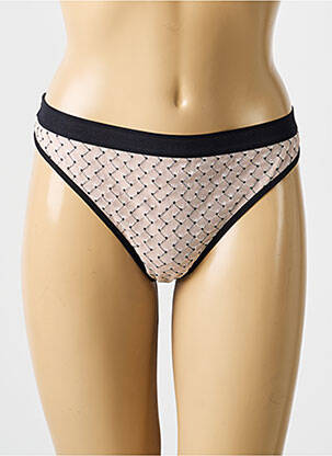 Tanga tulle transparent negru MARIE JO femeie