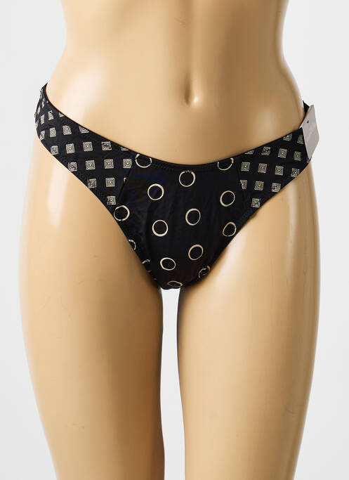 Șnur țesătură poplin negru MARIE JO femme