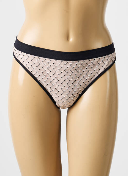 Tanga tulle transparent negru MARIE JO femme