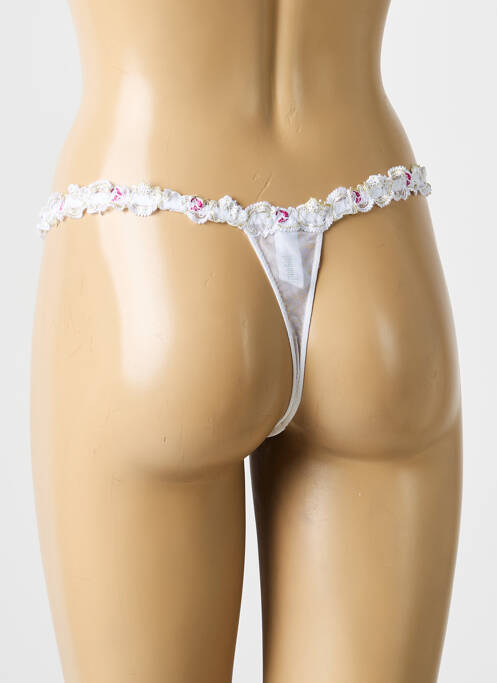 Tanga tulle transparent alb LISE CHARMEL femme