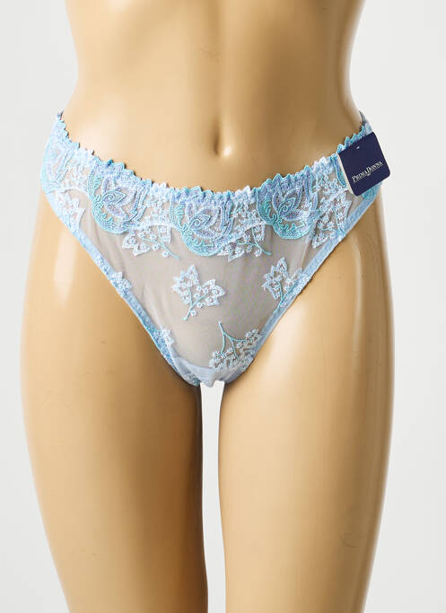 Tanga tulle transparent albastru PRIMADONNA femme