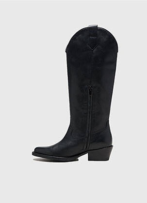 Cizme cubanez toc de 4 la 6 cm negru IKKS femeie
