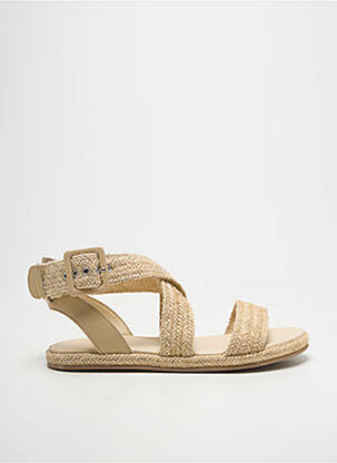 Espadrile platformă toc plat până la 3 cm bej IKKS femeie