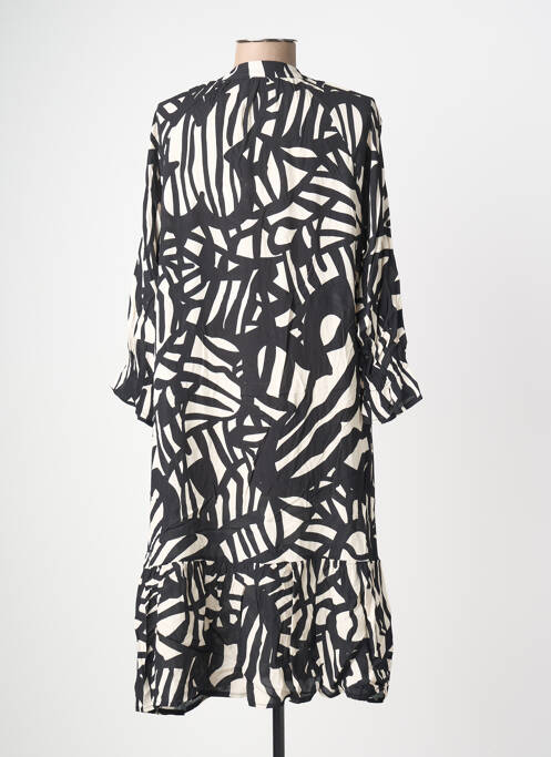 Rochie midi mâneci 3/4 mâneci 3/4 negru POMODORO femme