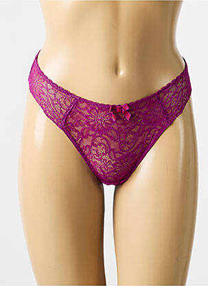 Chilot efect material satinat violet AUBADE femeie