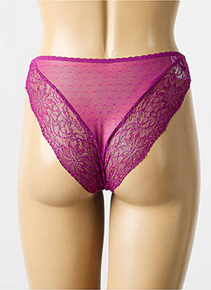 Chilot efect material satinat violet AUBADE femeie