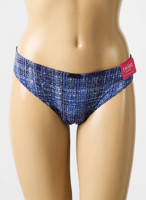 Chilot efect material satinat albastru PRIMADONNA femme