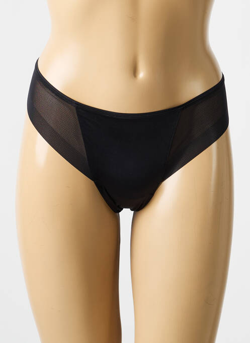 Tanga țesătură satinată negru MARIE JO femme