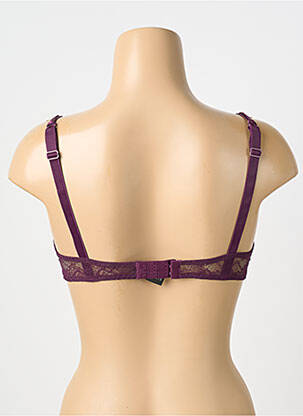 Sutien efect material satinat top sutien modelat violet IMPLICITE femme