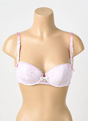 Sutien efect material satinat top sutien modelat roz ENVIES BY LEJABY femeie