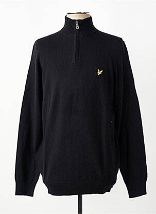 Pulover elasticitate mâneci lungi negru LYLE & SCOTT bărbat