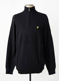Pulover elasticitate mâneci lungi negru LYLE & SCOTT homme