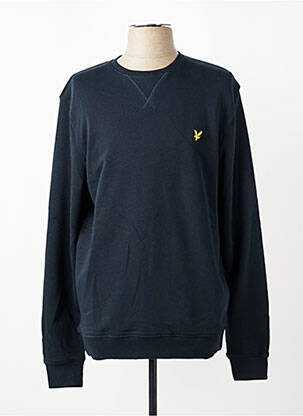 Hanorac elasticitate mâneci lungi albastru LYLE & SCOTT bărbat