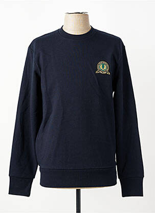 Hanorac elasticitate mâneci lungi albastru FRED PERRY bărbat