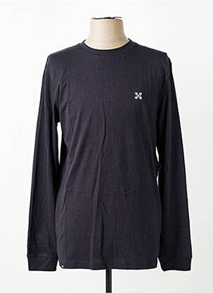 Tricou broderie mâneci lungi albastru OXBOW bărbat