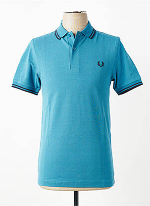 Polo elasticitate mâneci scurte albastru FRED PERRY homme