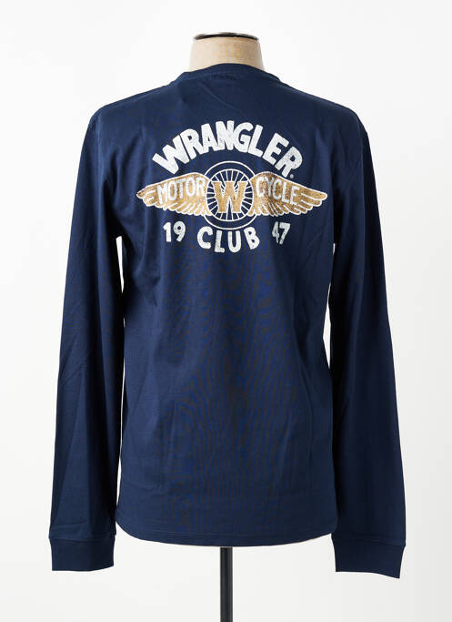Tricou croială cambrată mâneci lungi albastru WRANGLER homme