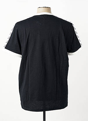 Tricou broderie mâneci scurte negru FRED PERRY bărbat