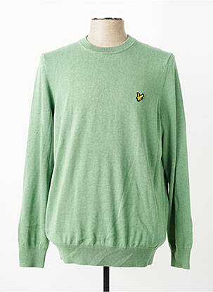Pulover elasticitate mâneci lungi verde LYLE & SCOTT bărbat