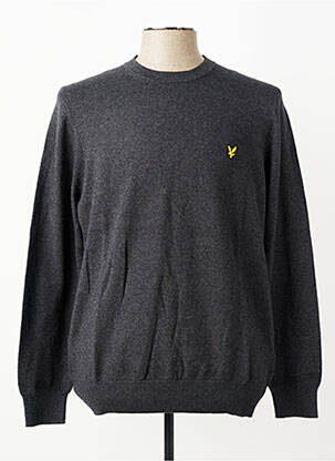 Pulover elasticitate mâneci lungi gri LYLE & SCOTT bărbat