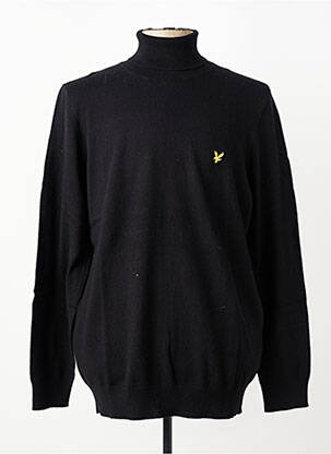 Pulover cu guler înalt elasticitate mâneci lungi negru LYLE & SCOTT bărbat