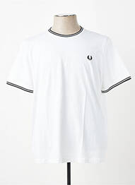 Tricou broderie mâneci scurte bej FRED PERRY homme