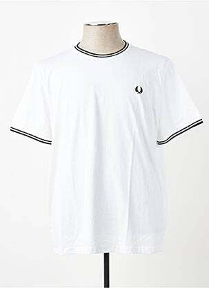 Tricou broderie mâneci scurte bej FRED PERRY homme