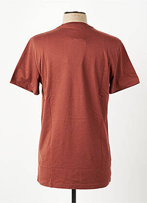 Tricou broderie mâneci scurte maro FRED PERRY bărbat