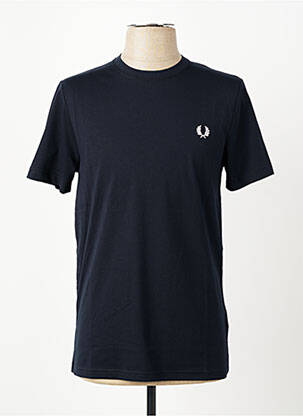 Tricou broderie mâneci scurte albastru FRED PERRY homme