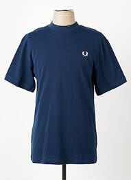 Tricou broderie mâneci scurte albastru FRED PERRY homme