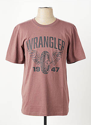 Tricou croială cambrată mâneci scurte roșu WRANGLER bărbat