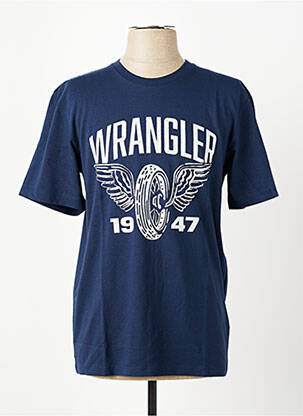 Tricou croială cambrată mâneci scurte albastru WRANGLER bărbat
