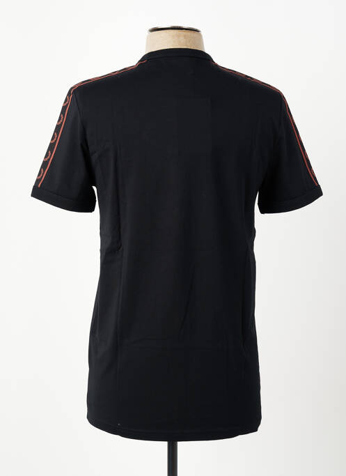 Tricou broderie mâneci scurte negru FRED PERRY homme