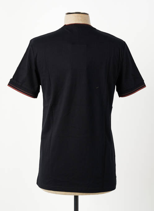Tricou broderie mâneci scurte negru FRED PERRY homme