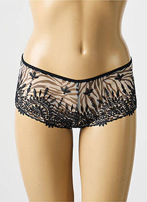 Shorty efect material satinat negru CHANTELLE femeie