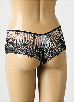 Shorty efect material satinat negru CHANTELLE femeie
