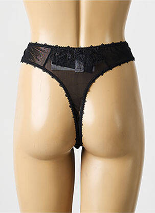 Tanga elasticitate negru EMPREINTE femeie