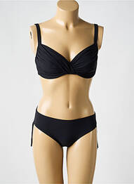 Costum de baie din două piese elasticitate sutien balconet cu decolteu înalt negru MARYAN MEHLHORN femeie