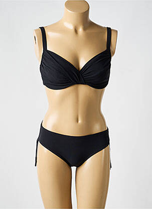 Costum de baie din două piese elasticitate sutien balconet cu decolteu înalt negru MARYAN MEHLHORN femeie