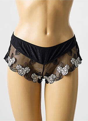 Shorty elasticitate negru EMPREINTE femeie