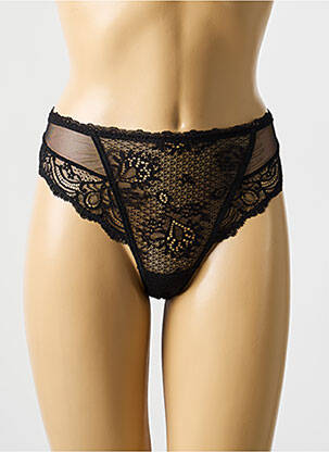 Chilot broderie dantelă de calais negru LISE CHARMEL femeie
