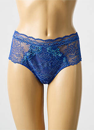 Shorty broderie dantelă de calais albastru LISE CHARMEL femme