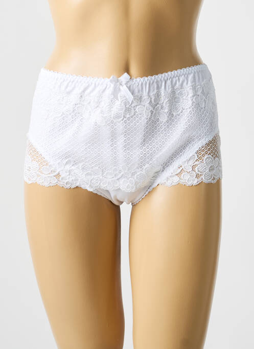 Chilot elasticitate alb LEJABY femme