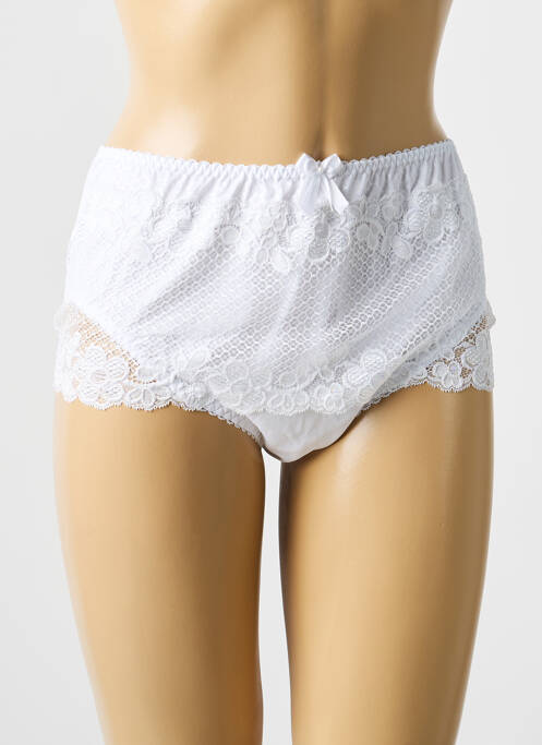 Chilot elasticitate alb LEJABY femme